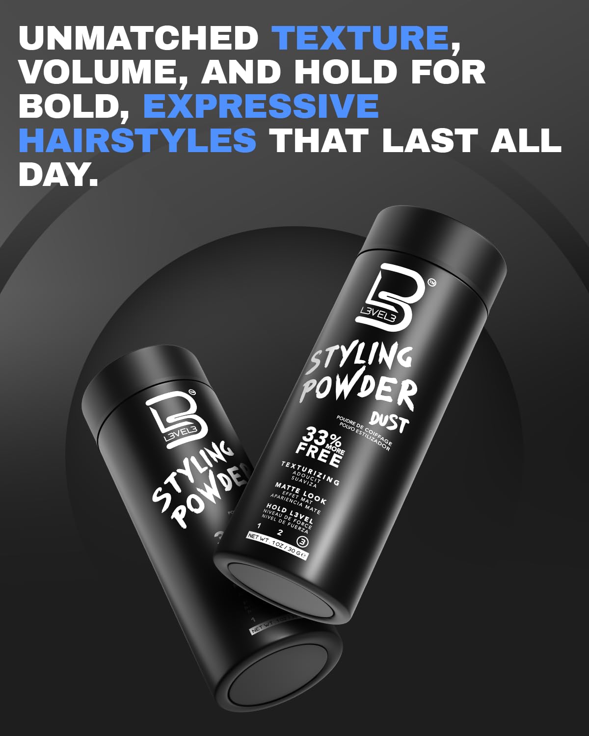 Poudre coiffante professionnelle