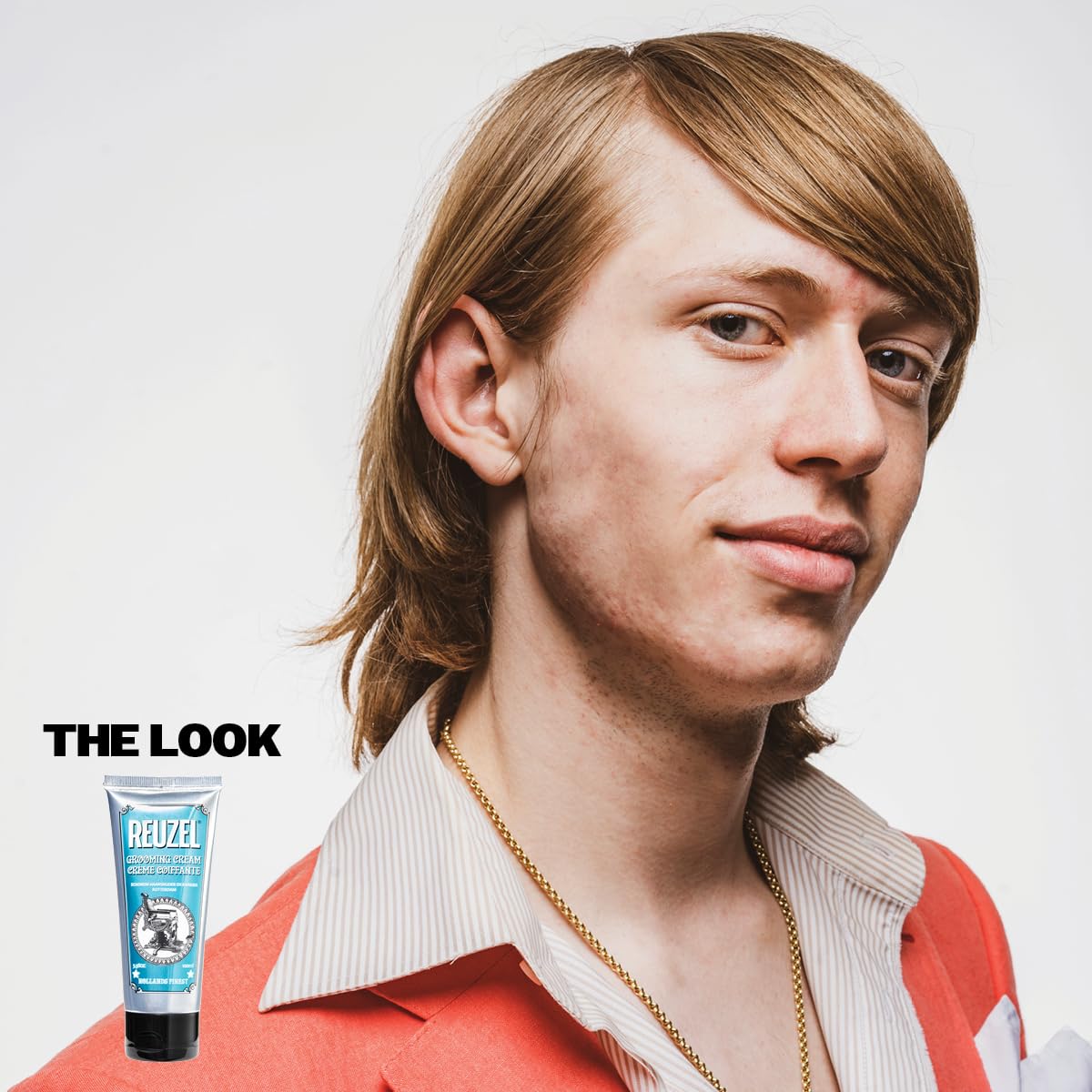 Reuzel Grooming Hair Cream for Men - Subtle, Sugary Rum Fragrance - Low Shine Finish - Contains Moisturizing Properties - No Buildup - Natural, Pliable Hold - Suitable for All Hair Types - 100 ml