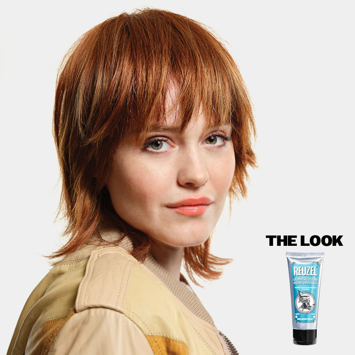 Reuzel Grooming Hair Cream for Men - Subtle, Sugary Rum Fragrance - Low Shine Finish - Contains Moisturizing Properties - No Buildup - Natural, Pliable Hold - Suitable for All Hair Types - 100 ml