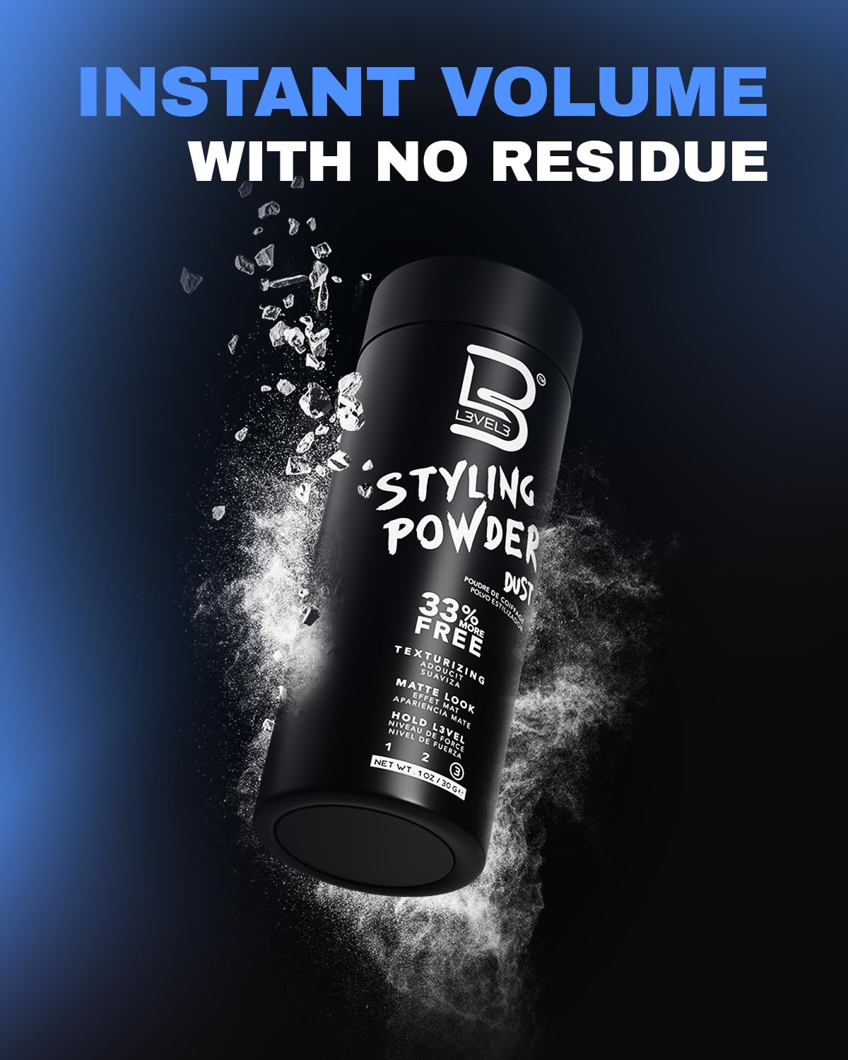 Poudre coiffante professionnelle