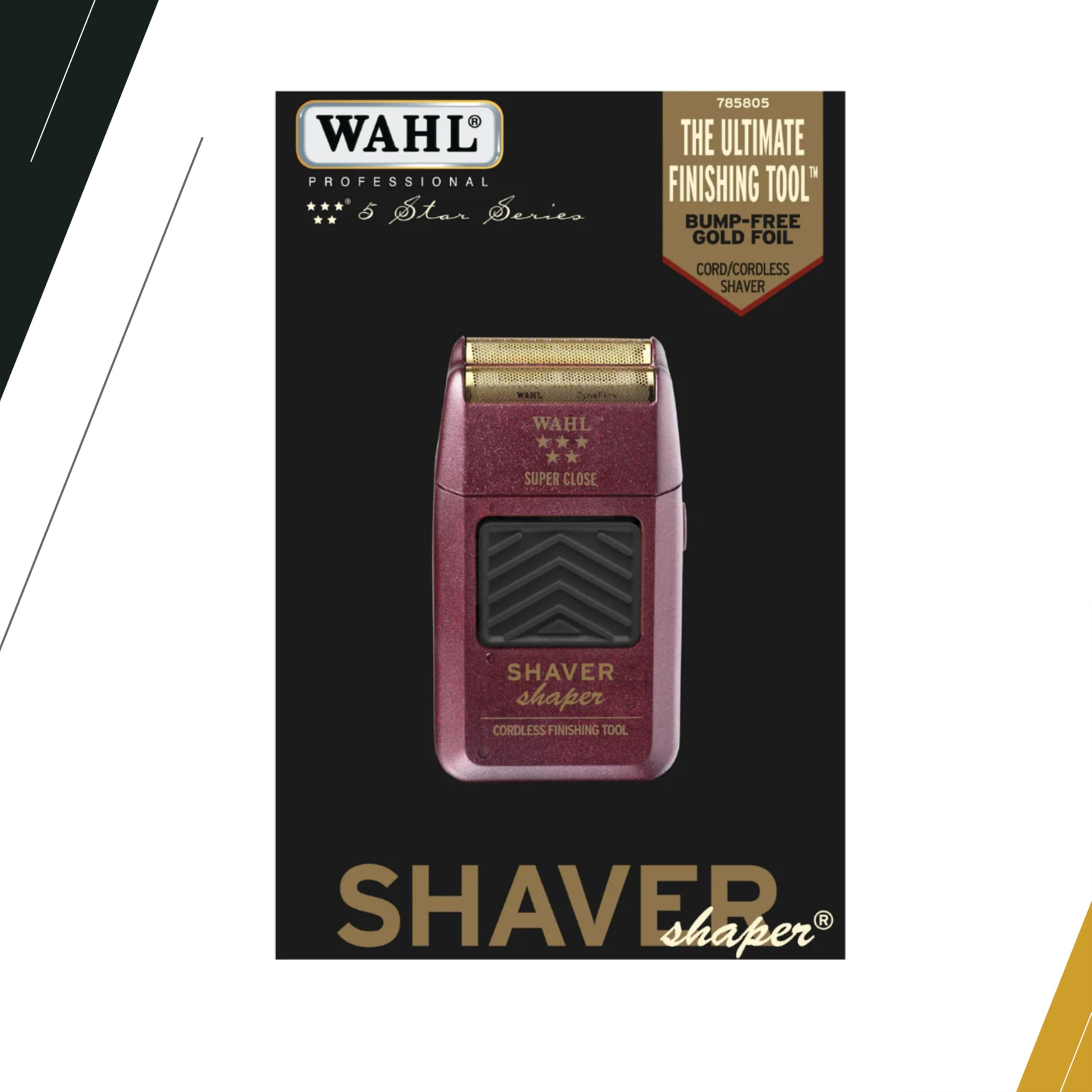 Wahl Professional 5-Star Series Rechargeable Shaver/Shaper #55602 - Up to 60 Minutes of Run Time - Bump-Free, Ultra-Close Shave
