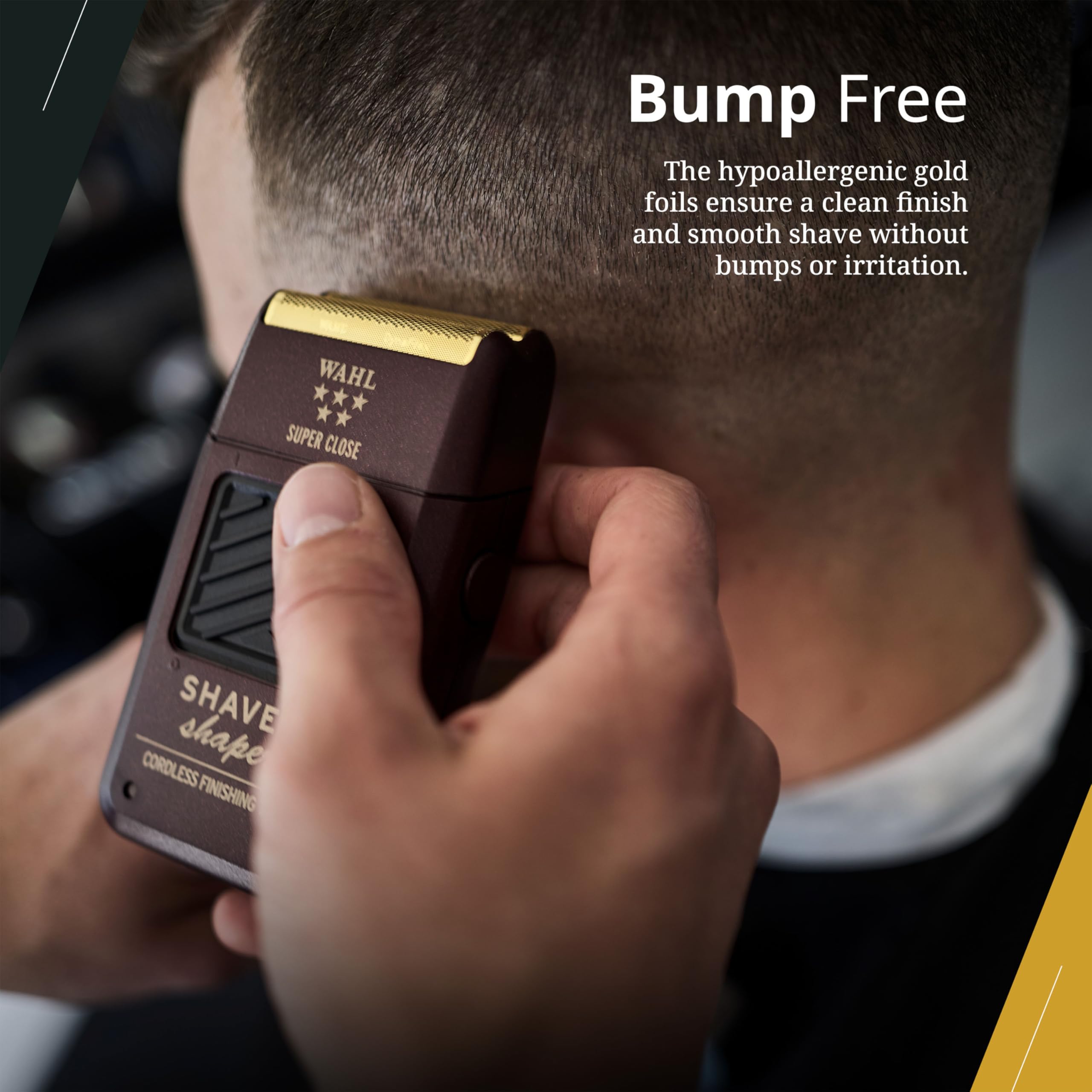 Wahl Professional 5-Star Series Rechargeable Shaver/Shaper #55602 - Up to 60 Minutes of Run Time - Bump-Free, Ultra-Close Shave