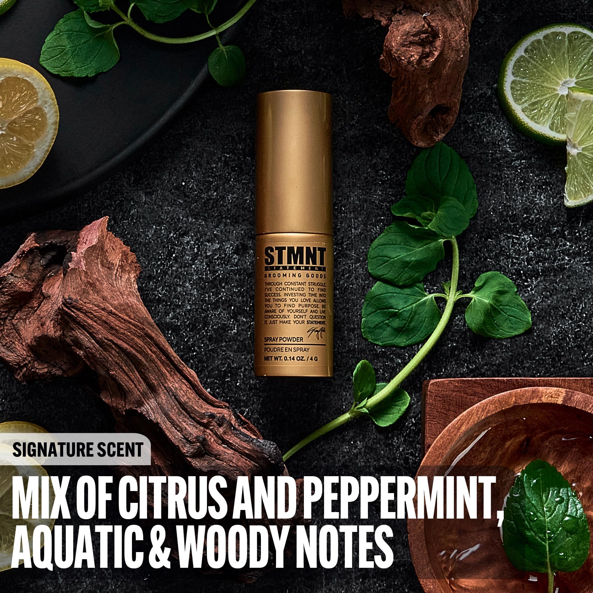 STMNT Statement Grooming Goods Spray Powder,Extra Matte Finish, Added Texture and Grip, Super Lightweight Formula, All Hair Types,4 gram